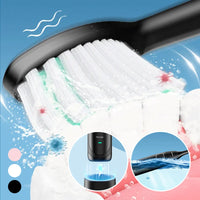 Sonic Elektrische Tandenborstel | 6 Modus & IPX7 Waterdicht | Wit, Zwart, Roze