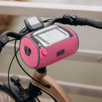 Fiets stuur tas met touchscreen venster | Spatwaterdicht | Veilige klittenbandsluiting | RideShield