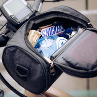 Fiets stuur tas met touchscreen venster | Spatwaterdicht | Veilige klittenbandsluiting | RideShield