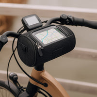 Fiets stuur tas met touchscreen venster | Spatwaterdicht | Veilige klittenbandsluiting | RideShield