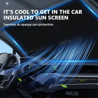 Auto Zonnescherm Opvouwbaar – Zilveren UV-bescherming voor Voorruit 140 × 80 cm