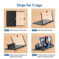 Vouwbare Telefoon Scherm Vergroter – HD voor Video's