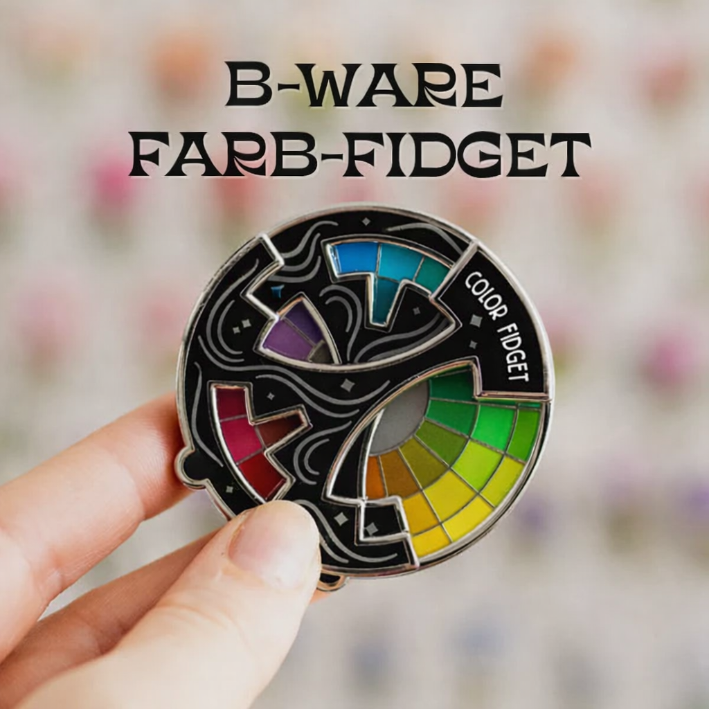 Kleurentheorie Fidget | Draaiende Emaille-Pin | Creatief Ontwerp | Verzamelaars-Pin | SpectrumSpin