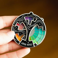 Kleurentheorie Fidget | Draaiende Emaille-Pin | Creatief Ontwerp | Verzamelaars-Pin | SpectrumSpin