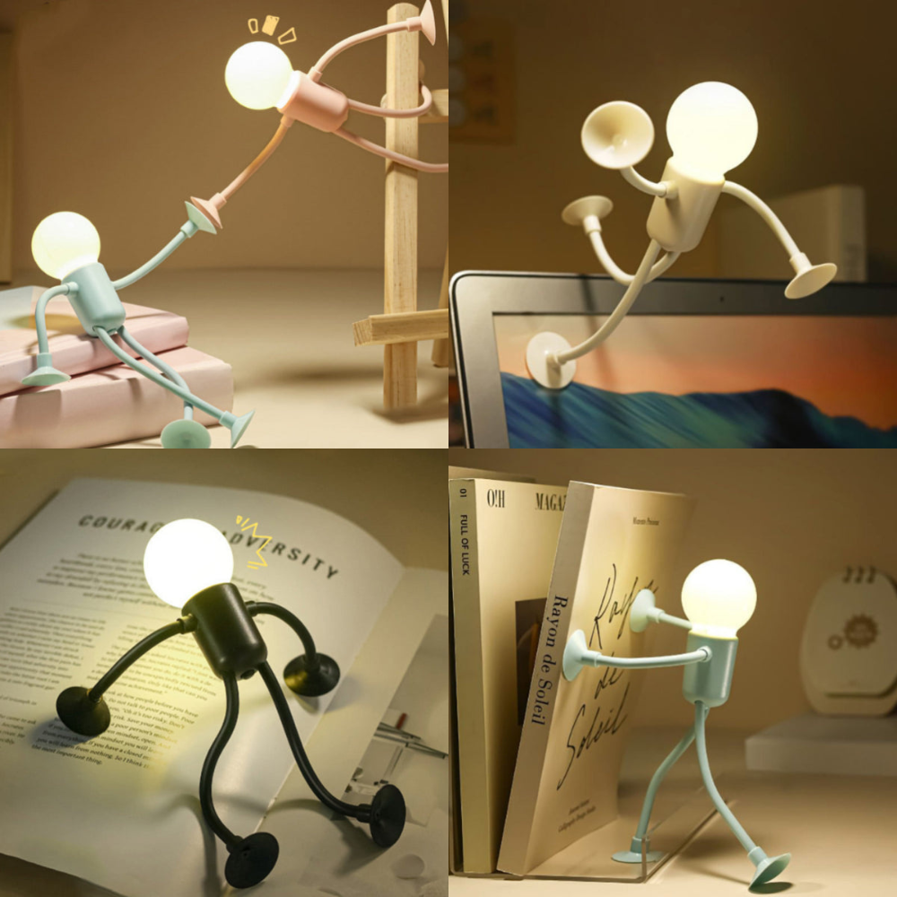LumiFlex | LED Tafellamp Flexibele Creatieve Decoratie voor Woonkamer en Kinderkamer Energiezuinig Modern 4 Kleuren