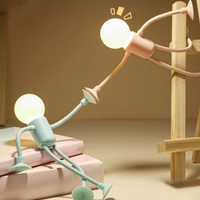 LumiFlex | LED Tafellamp Flexibele Creatieve Decoratie voor Woonkamer en Kinderkamer Energiezuinig Modern 4 Kleuren