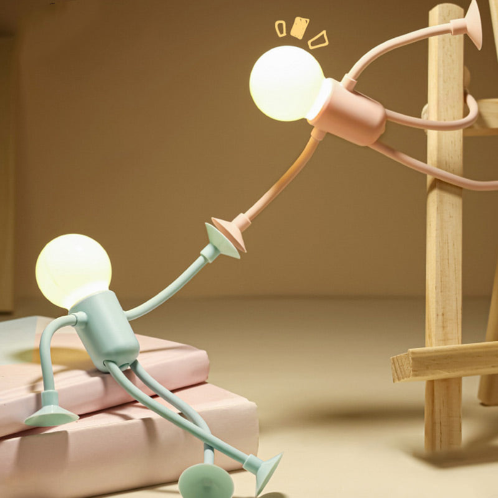 LumiFlex | LED Tafellamp Flexibele Creatieve Decoratie voor Woonkamer en Kinderkamer Energiezuinig Modern 4 Kleuren