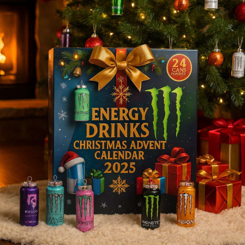 FestiveAura | Exclusieve Adventskalender van Energy Drink met 24 Premium Selecties