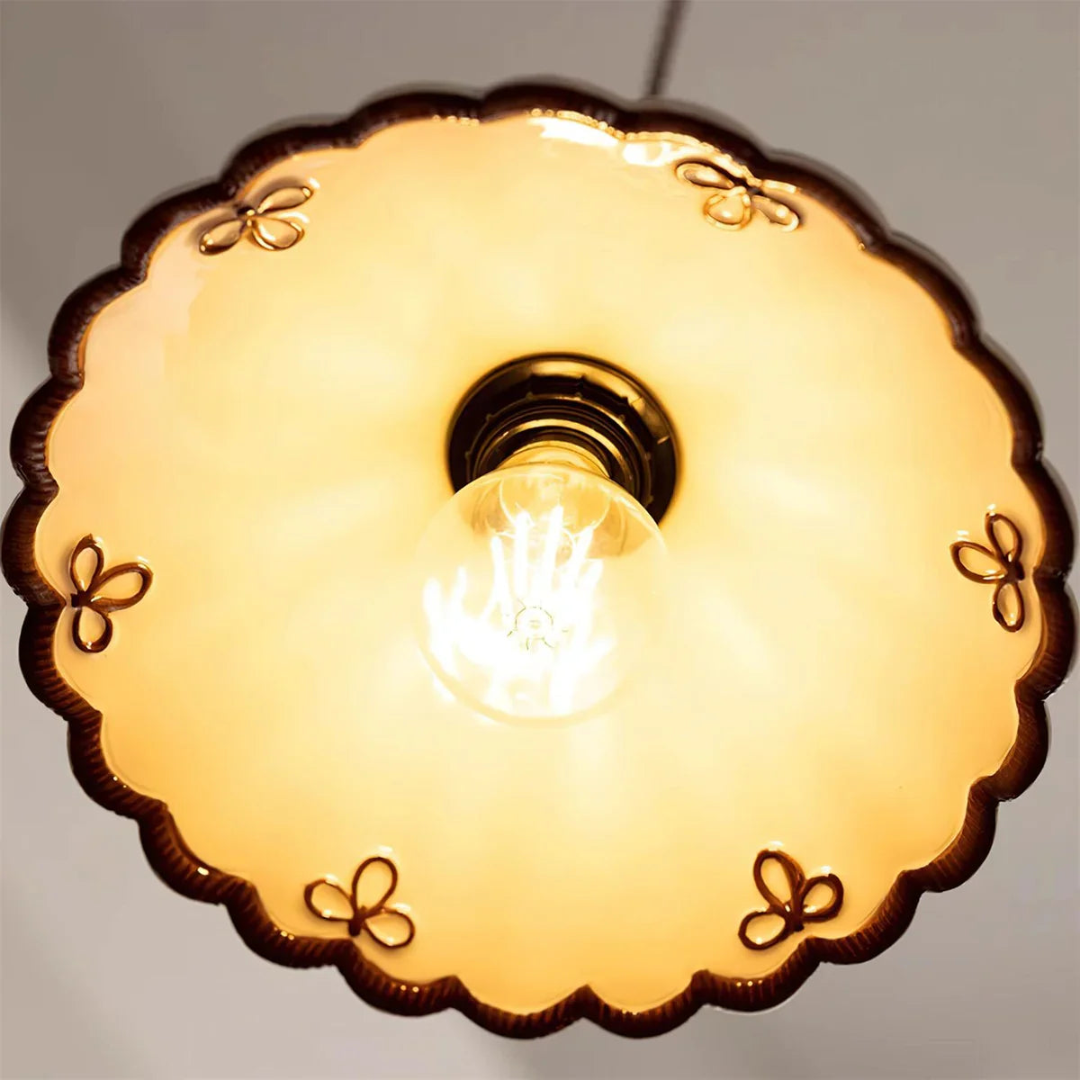 Herfst Klassiek Vintage Keramische Hanglamp