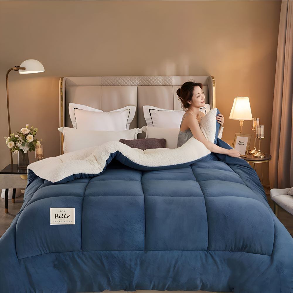 FleeceComforter - Fluffy herbruikbare beddengoed voor ultieme luxe en gezelligheid in bed