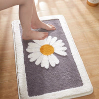 Fleur Pluche Bloemen Badmat