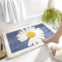 Fleur Pluche Bloemen Badmat