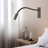 Verstelbare Gooseneck Metalen Wandlamp met Cilindrische Kop