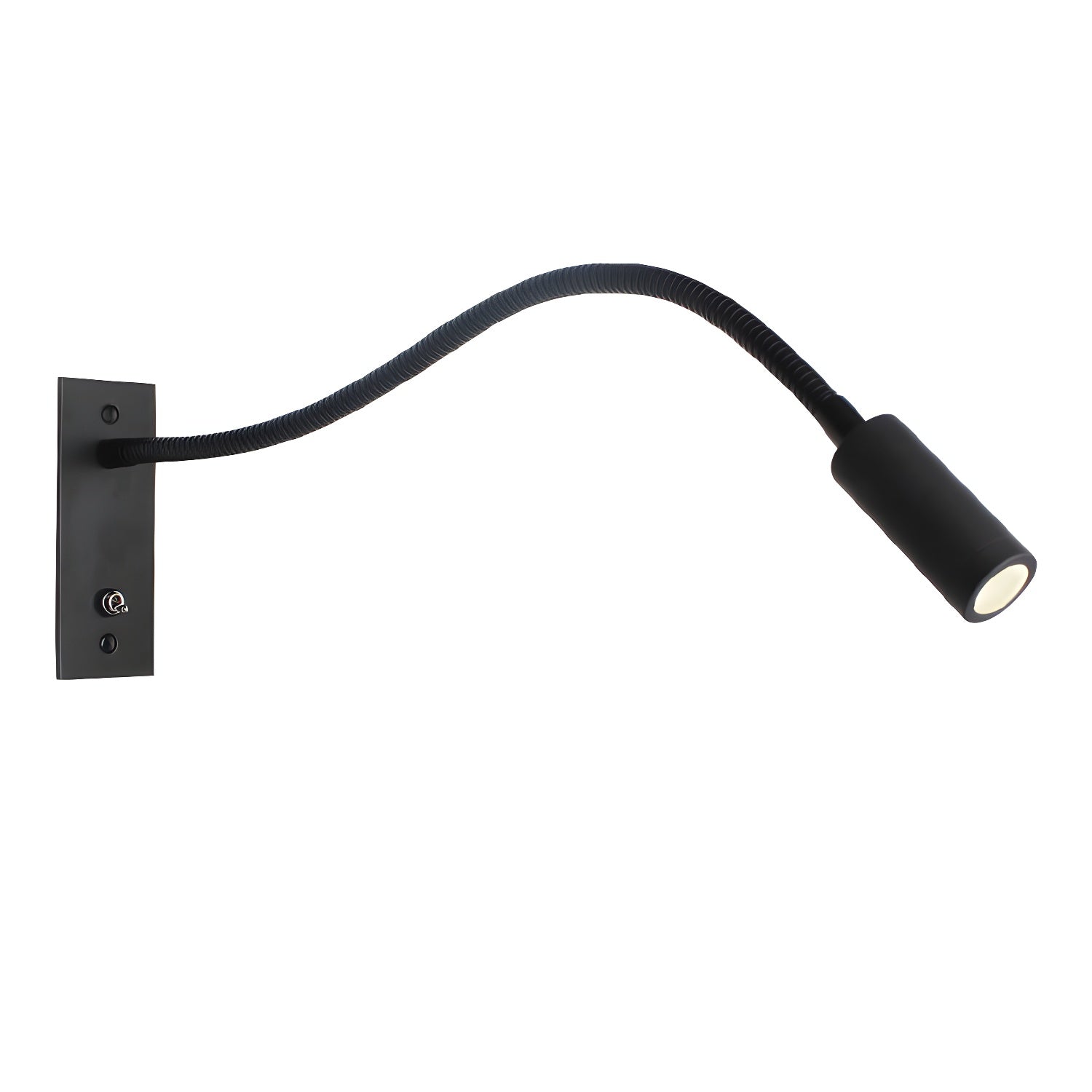 Verstelbare Gooseneck Metalen Wandlamp met Cilindrische Kop
