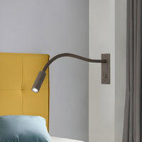 Verstelbare Gooseneck Metalen Wandlamp met Cilindrische Kop