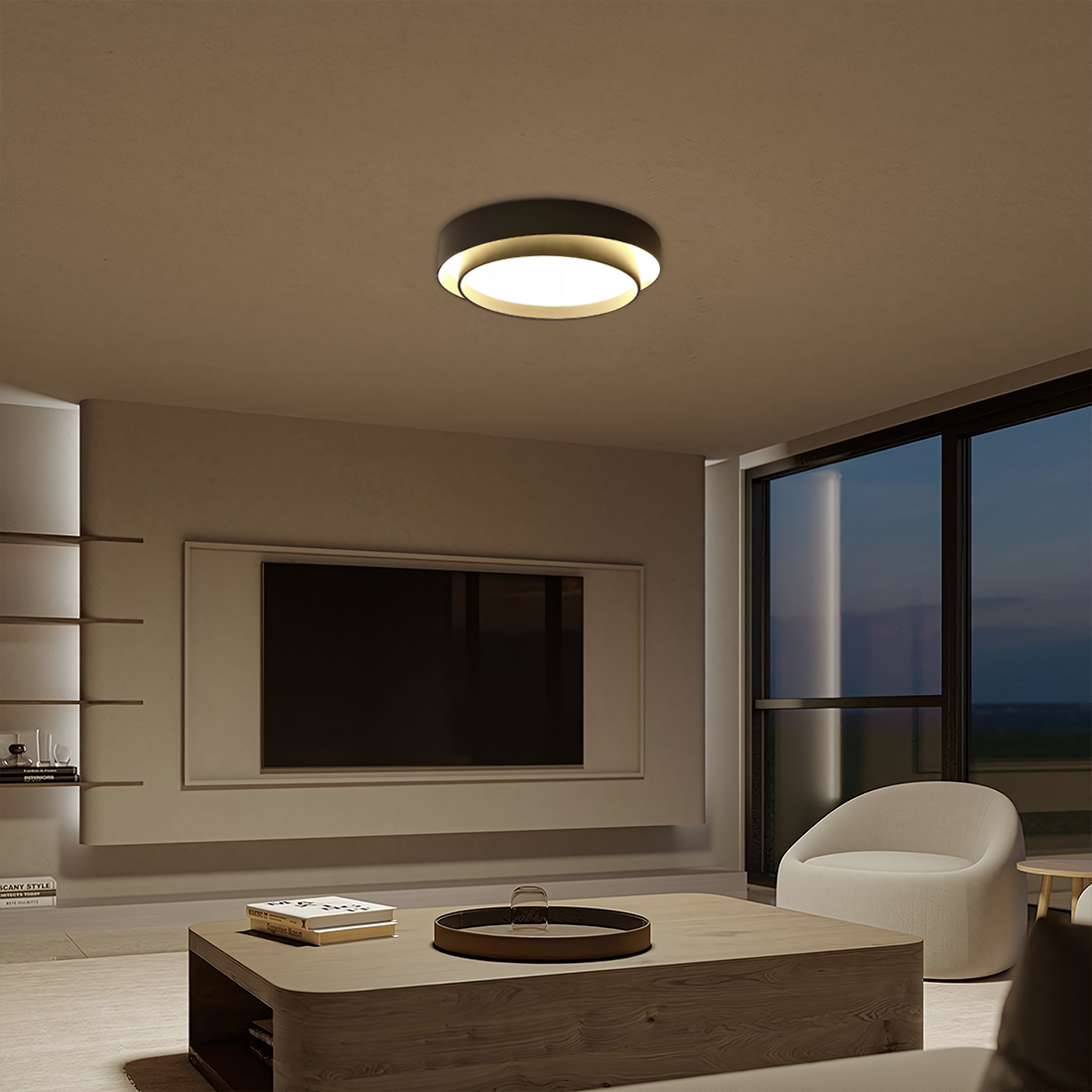 Flint Disc Plafondlamp