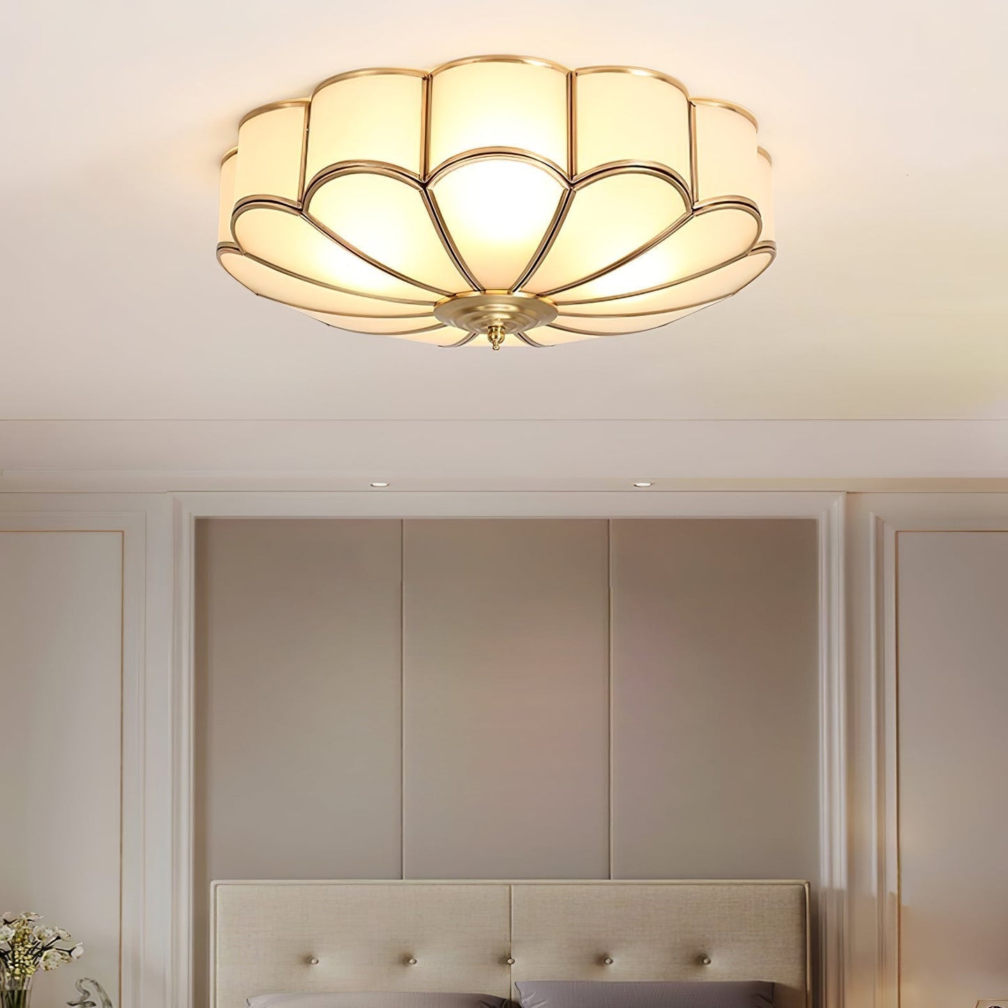 Ulira Plafondlamp Design Bloem Glas