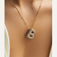 Diamanten Ketting met Letter