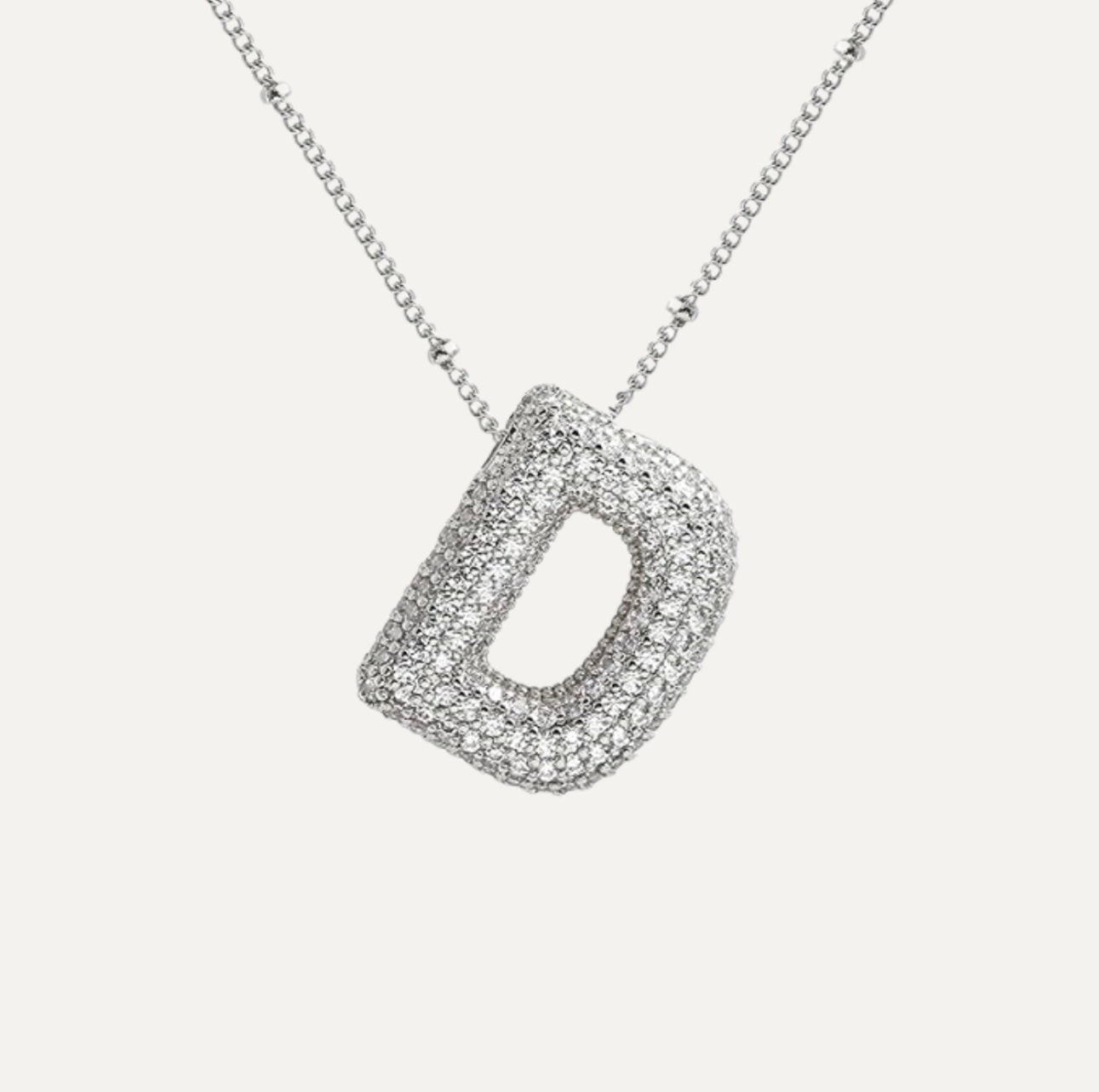 Diamanten Ketting met Letter