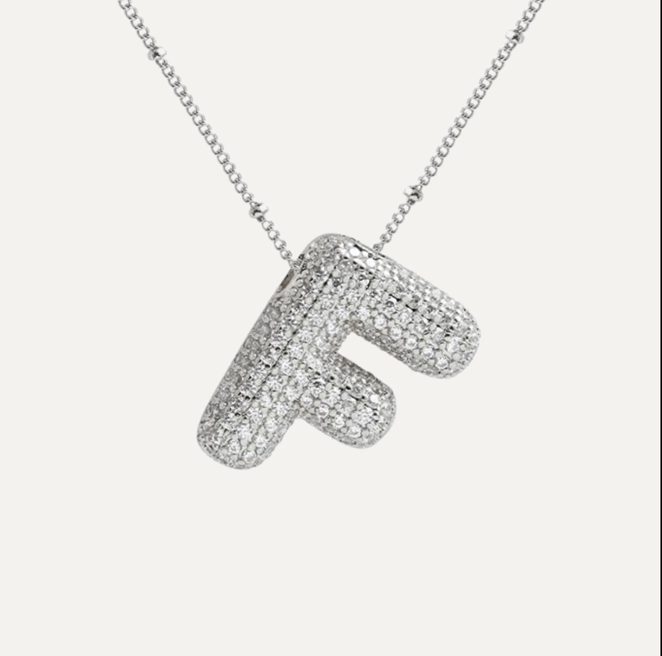 Diamanten Ketting met Letter