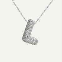 Diamanten Ketting met Letter