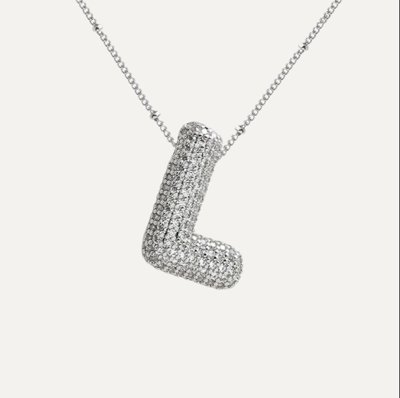 Diamanten Ketting met Letter