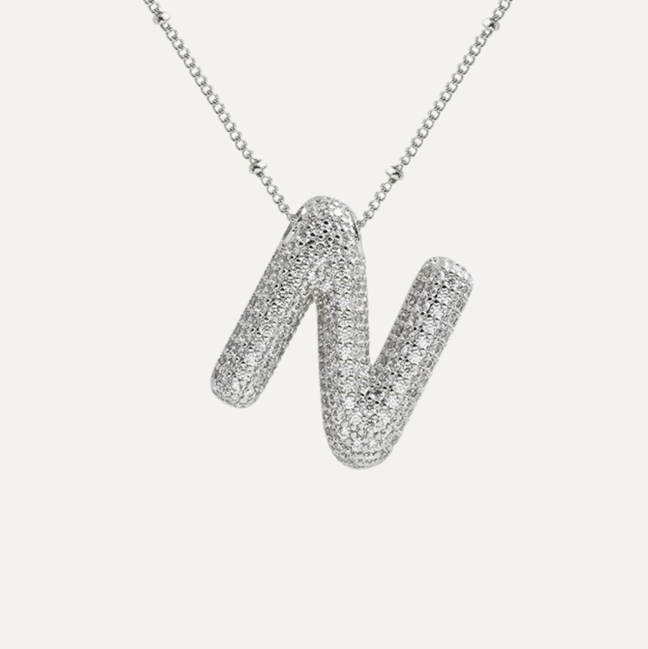 Diamanten Ketting met Letter