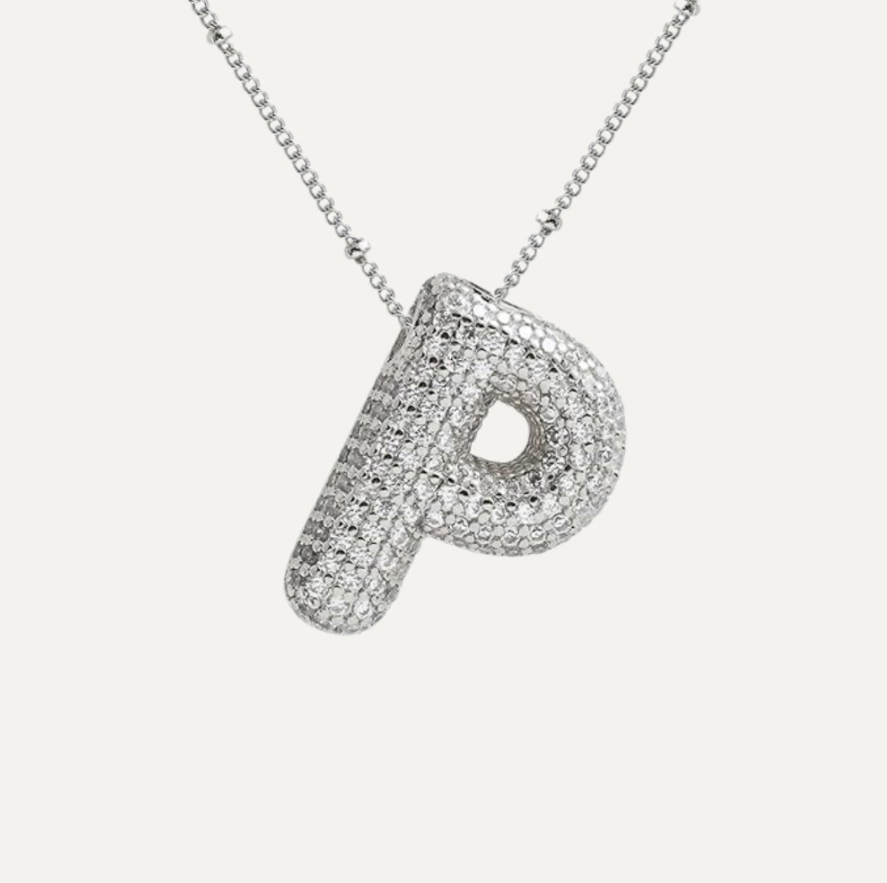 Diamanten Ketting met Letter