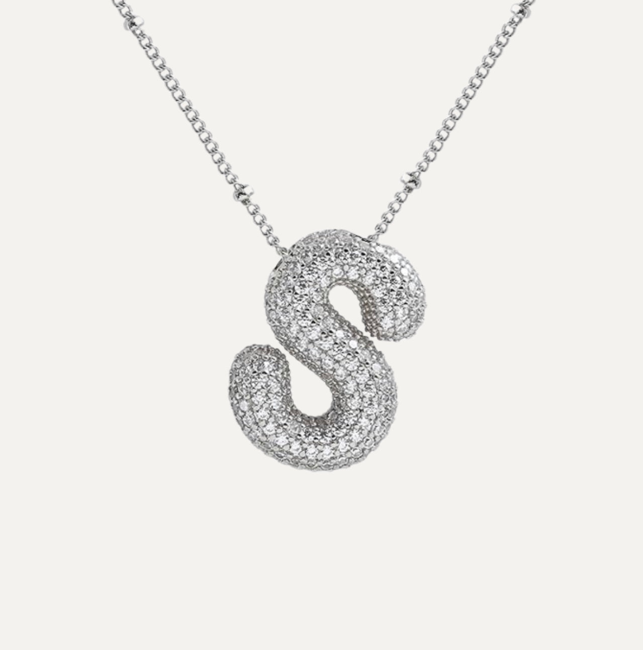 Diamanten Ketting met Letter