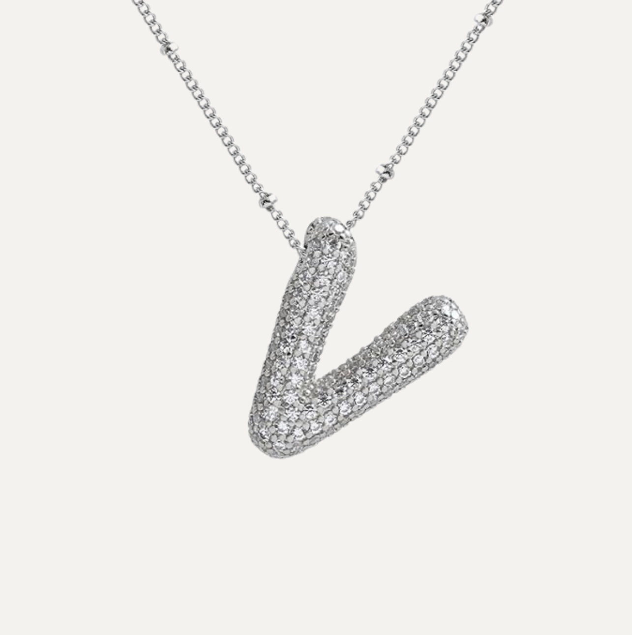 Diamanten Ketting met Letter