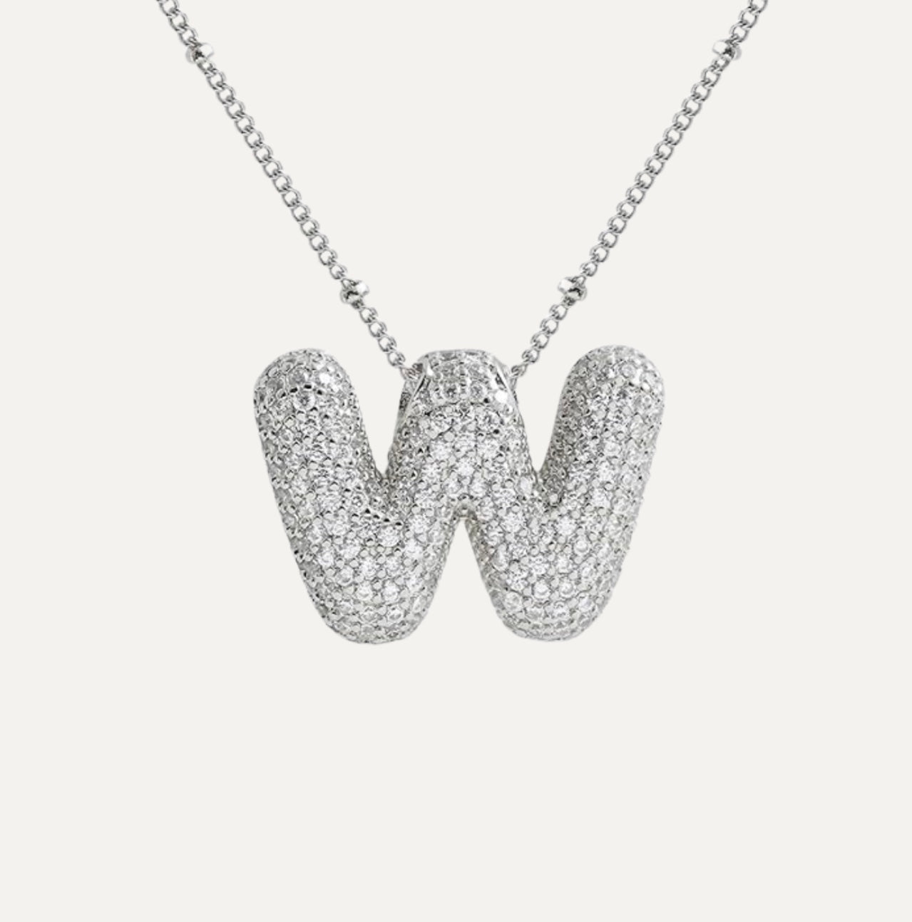 Diamanten Ketting met Letter