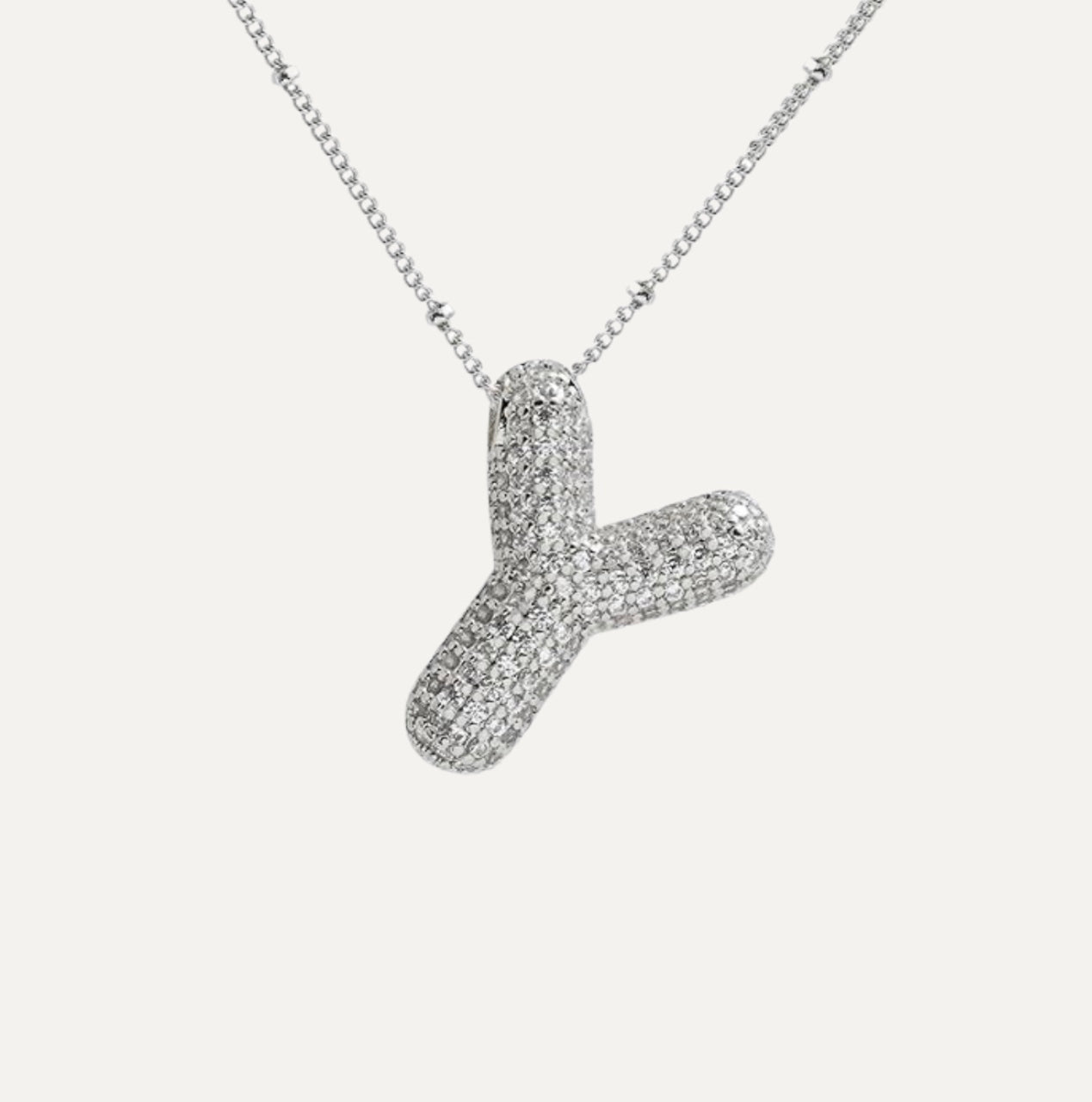 Diamanten Ketting met Letter