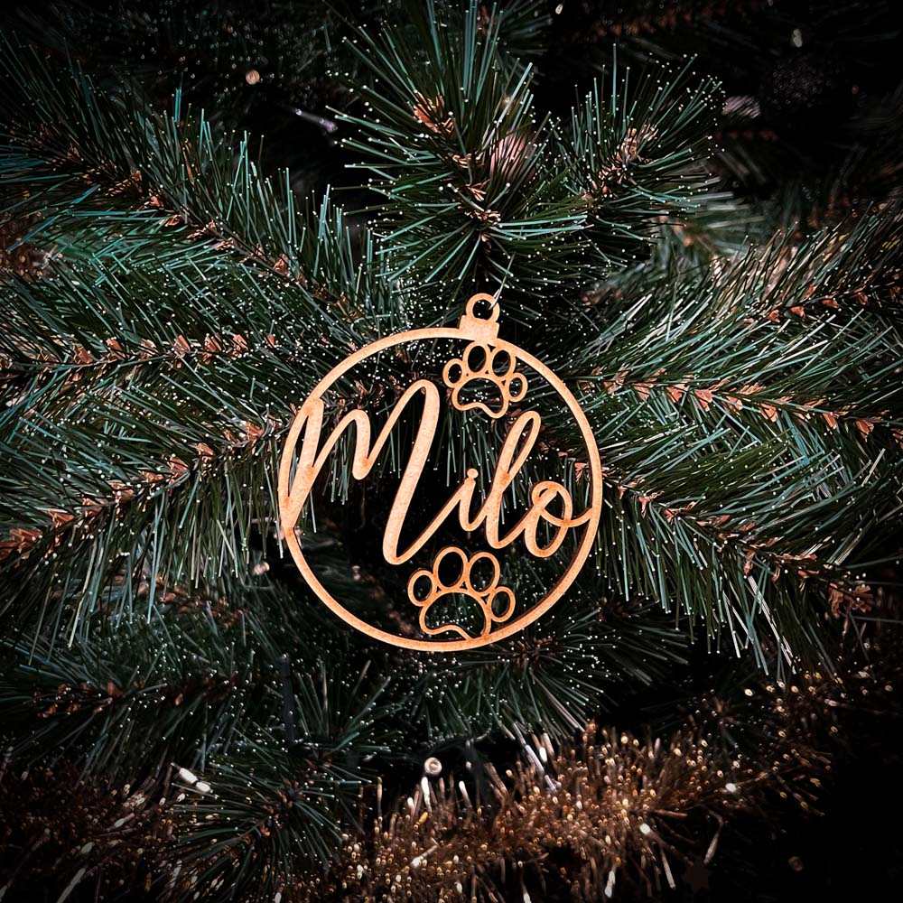 GleamOrnament |  Kerst sneeuwvlok ornamenten met te personaliseren naam