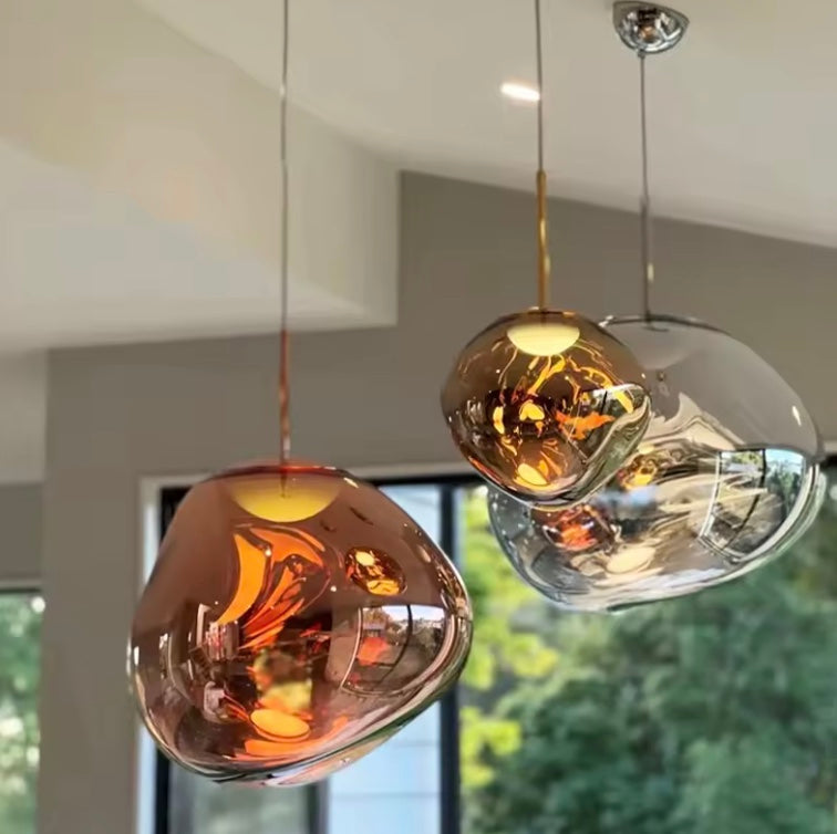 Glazen Hanglamp | Scandinavisch Modern Ontwerp | Helder Glas