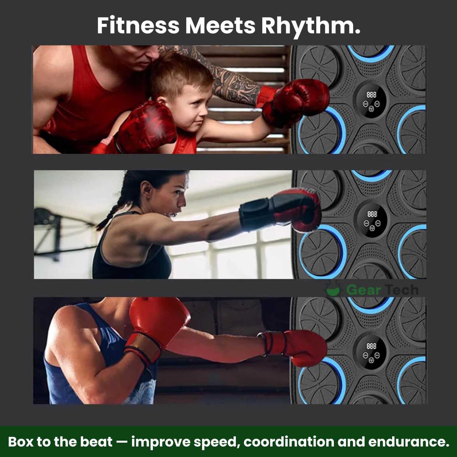 Skanto | Muziek Boksen Machine | Interactieve Training | RGB & Bluetooth
