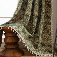 Franse Vintage Bloemen Tapisserie Gordijn