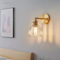 Freya Lotus Glazen Wandlamp