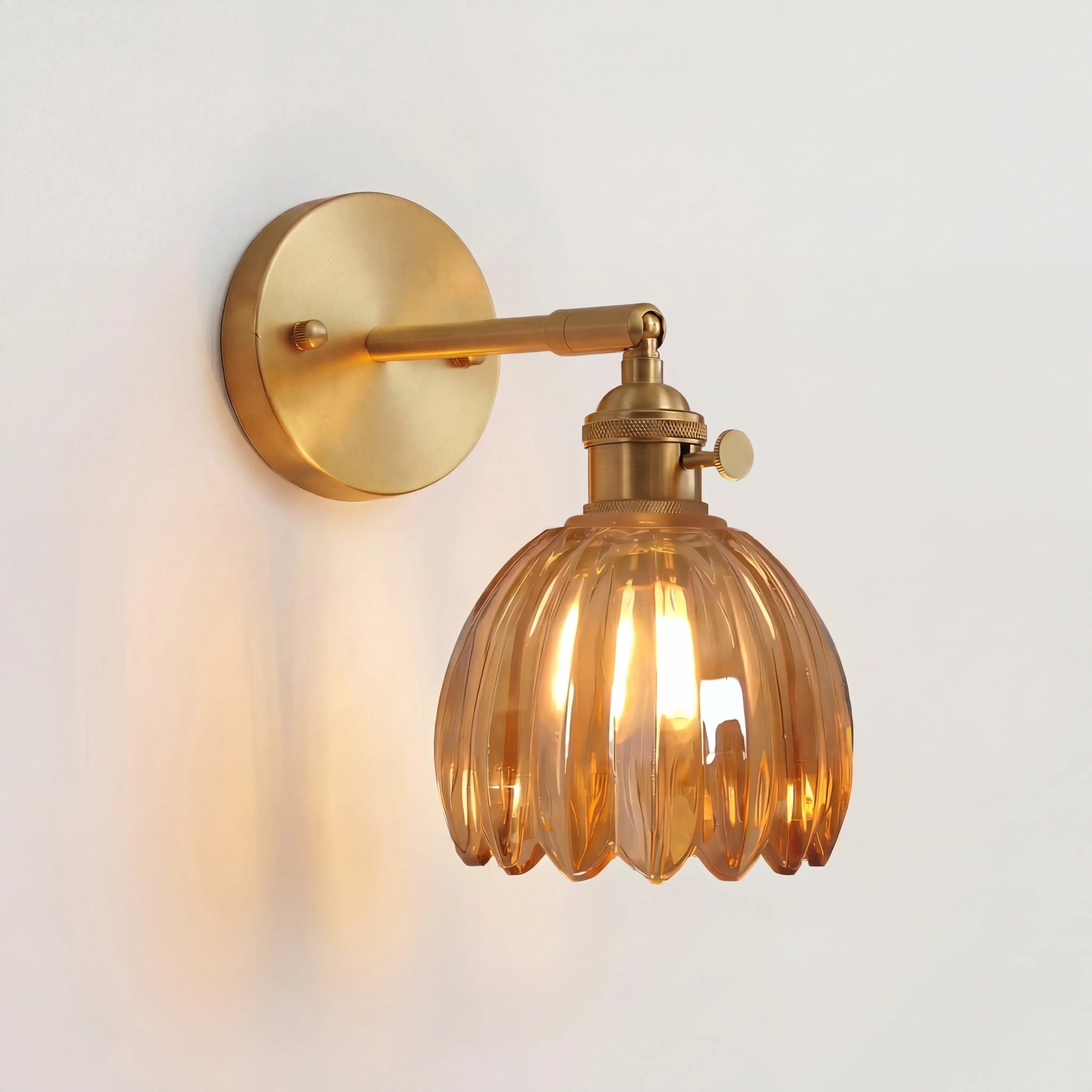 Freya Lotus Glazen Wandlamp