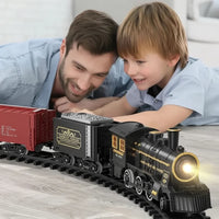 Elektrische Kersttrein Set – Feestelijk Speelgoed met Flexibele Rails voor Magische Winteravonden