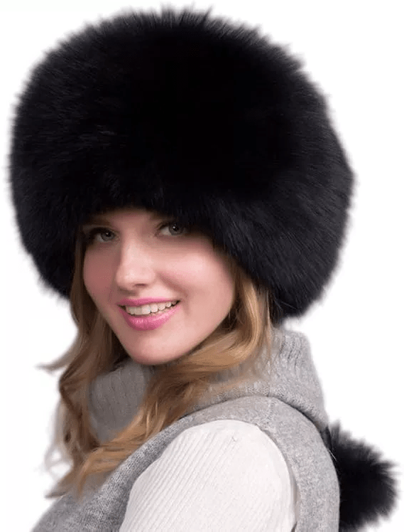 Glaciera Lux Wintermuts | Echte bontmuts met oorkappen | Elegante en warme luxemuts voor dames
