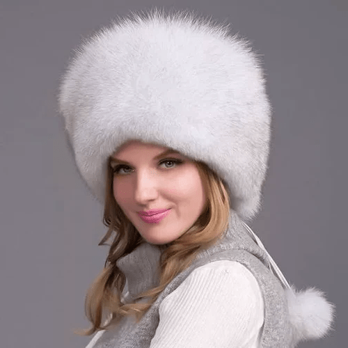 Glaciera Lux Wintermuts | Echte bontmuts met oorkappen | Elegante en warme luxemuts voor dames