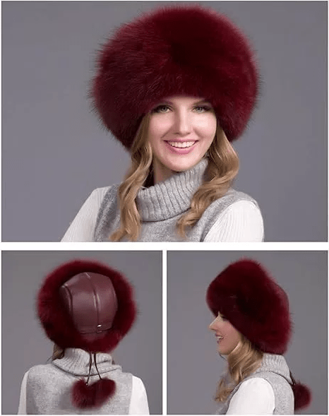 Glaciera Lux Wintermuts | Echte bontmuts met oorkappen | Elegante en warme luxemuts voor dames