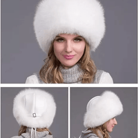 Glaciera Lux Wintermuts | Echte bontmuts met oorkappen | Elegante en warme luxemuts voor dames