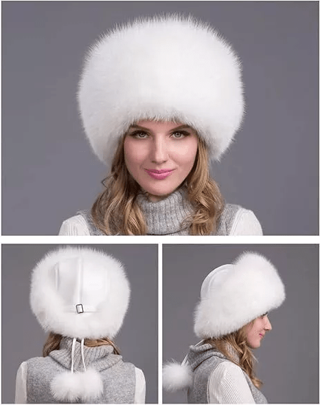 Glaciera Lux Wintermuts | Echte bontmuts met oorkappen | Elegante en warme luxemuts voor dames