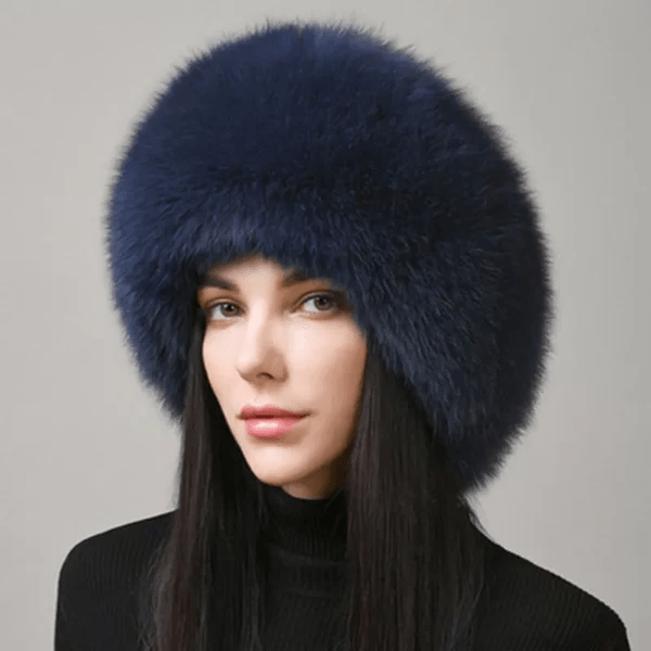 Glaciera Lux Wintermuts | Echte bontmuts met oorkappen | Elegante en warme luxemuts voor dames