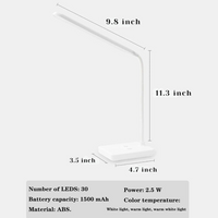 USB Oplaadbare LED Bureau Lamp met Flexibele Arm