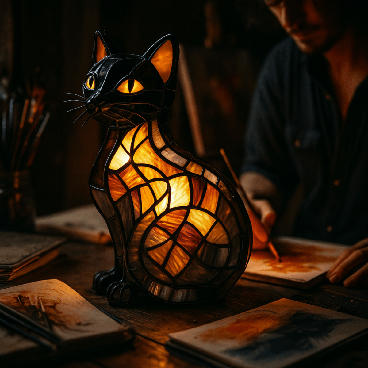 FELILUX – Speelse LED-katten-nachtlamp met zacht sfeerlicht