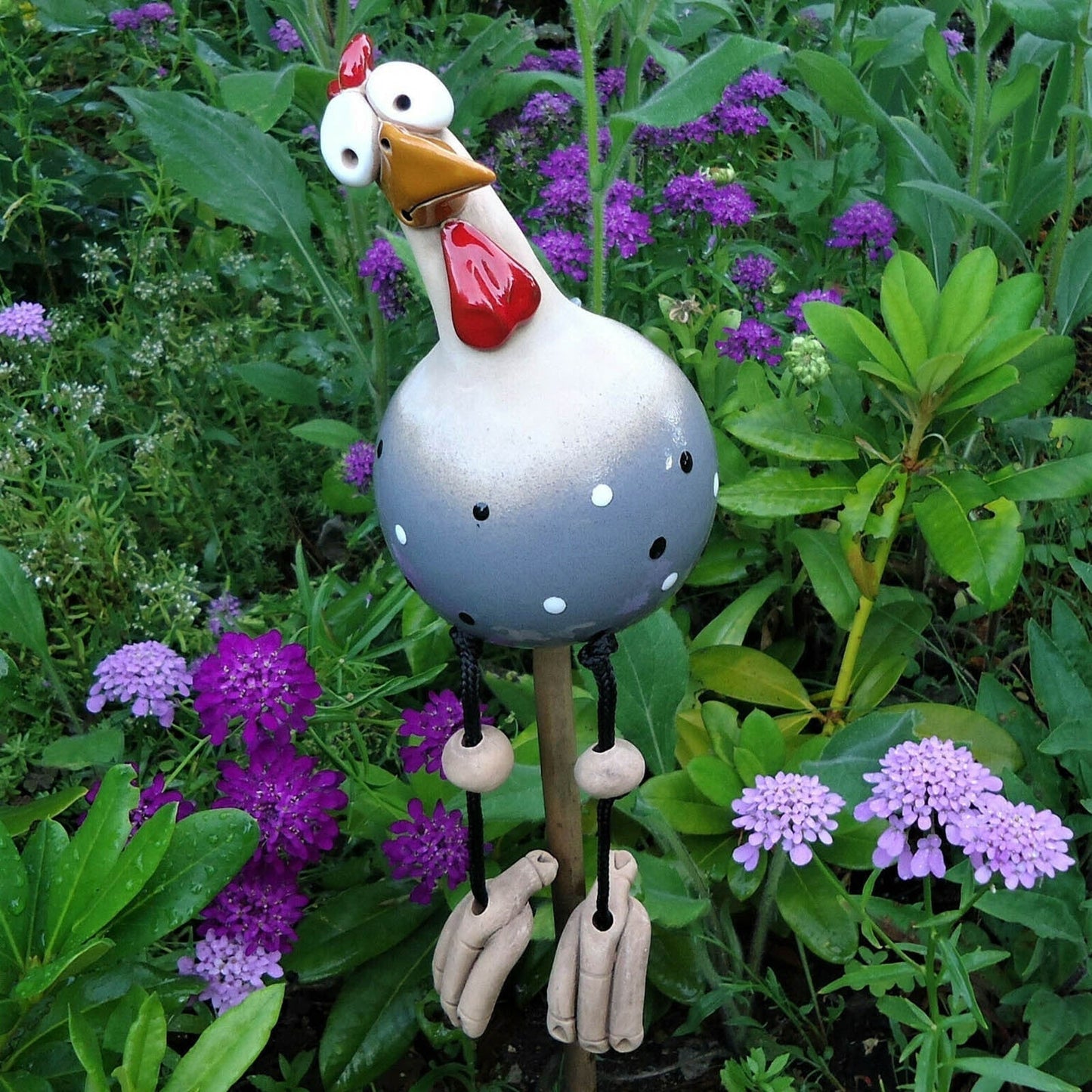 Tuin Decoratie | Hekfiguur Haan | Weerbestendig Humor Design | FenceFunky