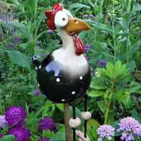 Tuin Decoratie | Hekfiguur Haan | Weerbestendig Humor Design | FenceFunky