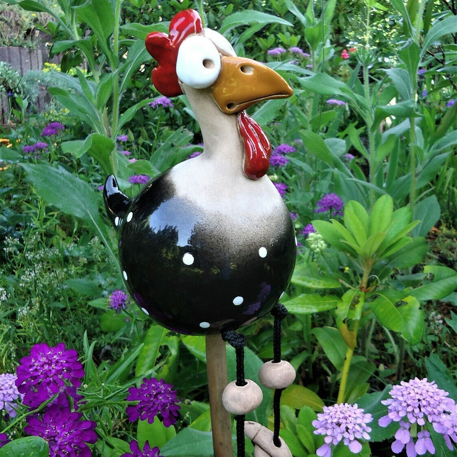 Tuin Decoratie | Hekfiguur Haan | Weerbestendig Humor Design | FenceFunky